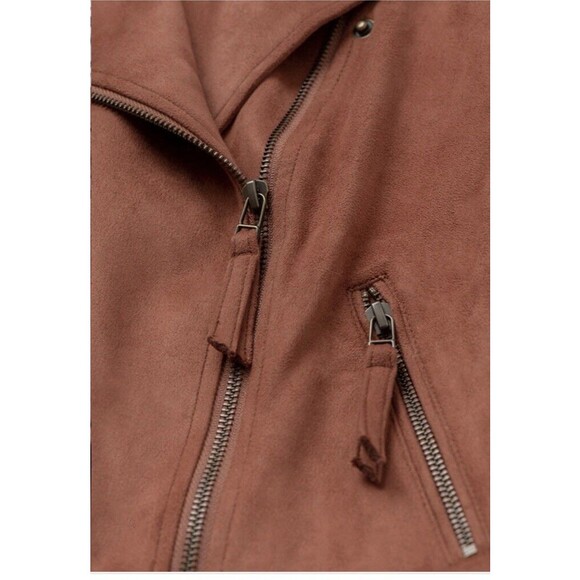 NWT Matilda Jane Girl's Faux Suede Moto Jacket Size 16 Tween - Picture 3 of 9